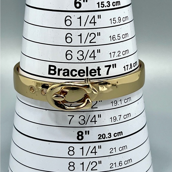 Coach Gold Tone Signature C Bracelet - Picture 5 of 7